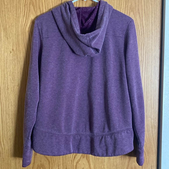 Danskin Now Hooded Sweatshirt Dark Pink Medium - Picture 6 of 11